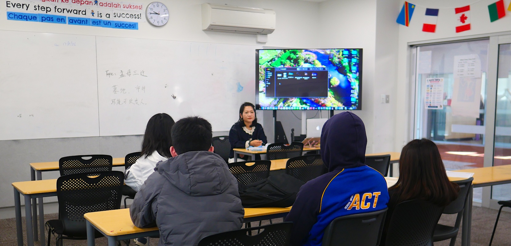 A Chinese class at Canberra Chinese School